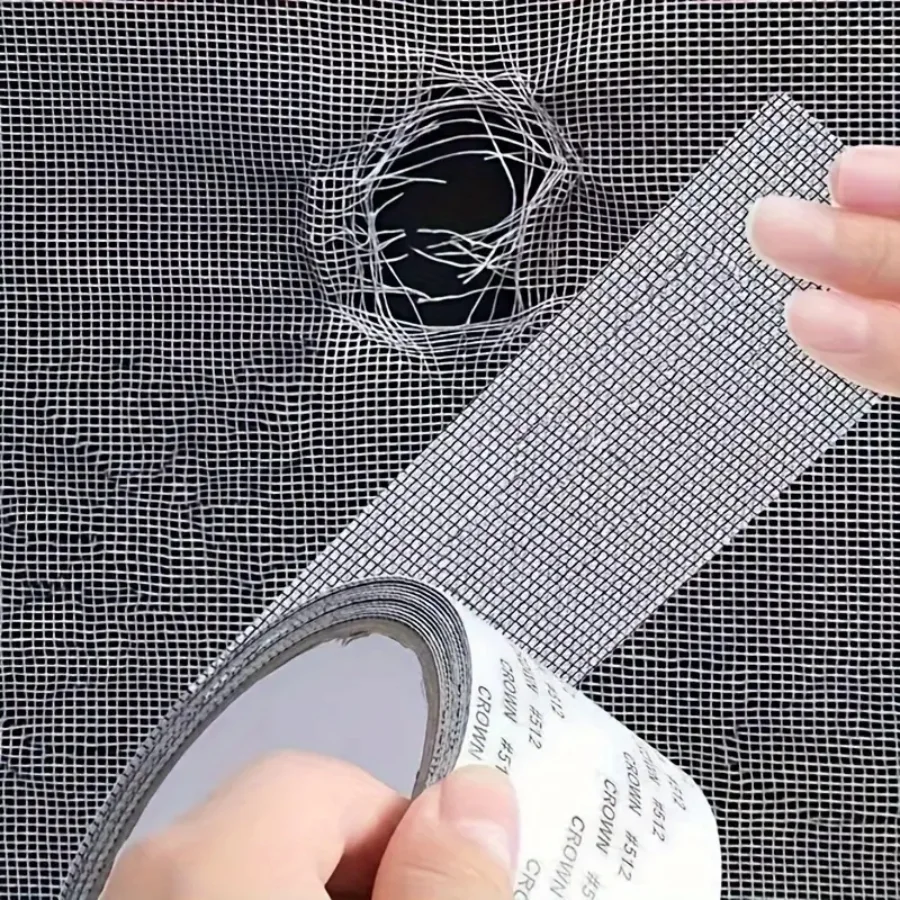 Mesh Roll Tape | Self-Adhesive Window Screen Repair Patch | 3M Anti-Insect Fiberglass - Image 8