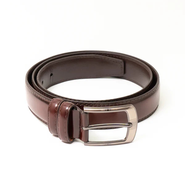 Medium Brown Imported Belt | Premium Matt Finish Strap with Elegant Metal Buckle for Formal & Casual Wear