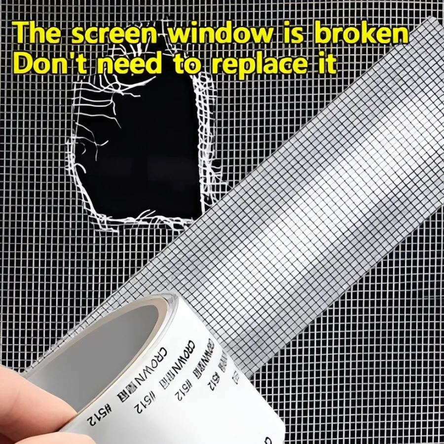 Mesh Roll Tape | Self-Adhesive Window Screen Repair Patch | 3M Anti-Insect Fiberglass - Image 5