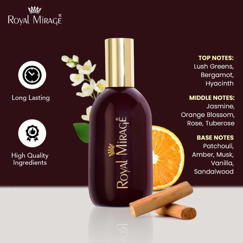 Royal Mirage Eau De Cologne Spray 120ml | Refreshing Long-Lasting Unisex Perfume - Image 4