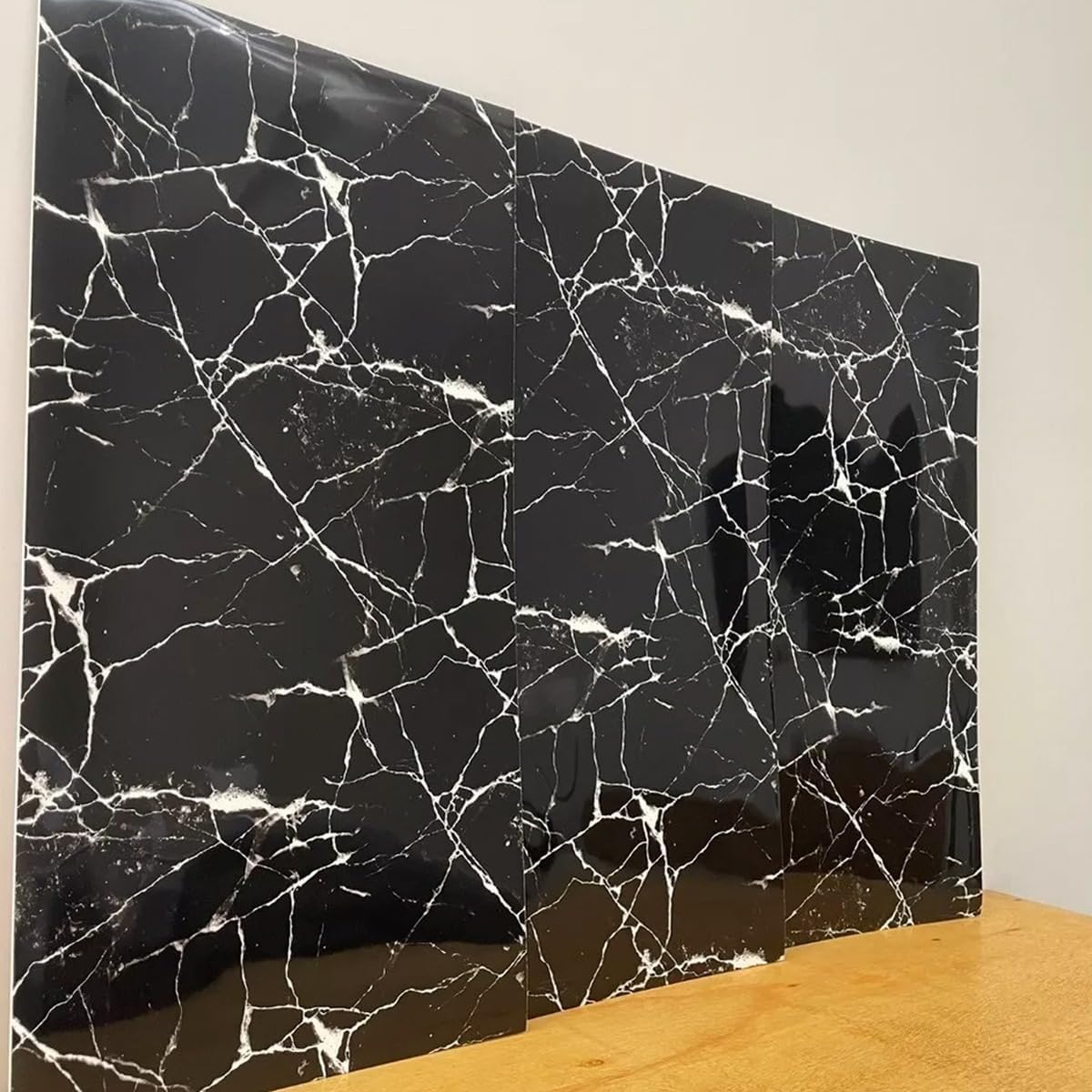 Black & White | Marble Sheet Sticker | 60x200cm | Waterproof Self-Adhesive PVC Wallpaper for Furniture Walls - Image 3