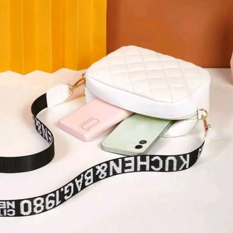 White Leather Handbag for Girls & Women | Stylish Shoulder & Crossbody Bag | Daily Use & Gift - Image 4