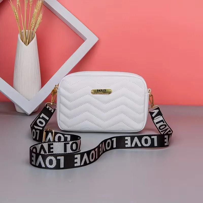 White Leather Handbag for Girls & Women | Stylish Shoulder & Crossbody Bag | Daily Use & Gift - Image 6