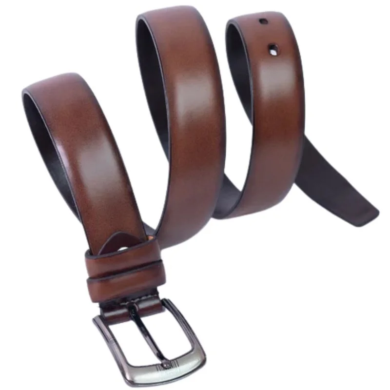 Light Brown Imported Belt | Premium Matt Finish Strap with Elegant Metal Buckle for Formal & Casual Wear